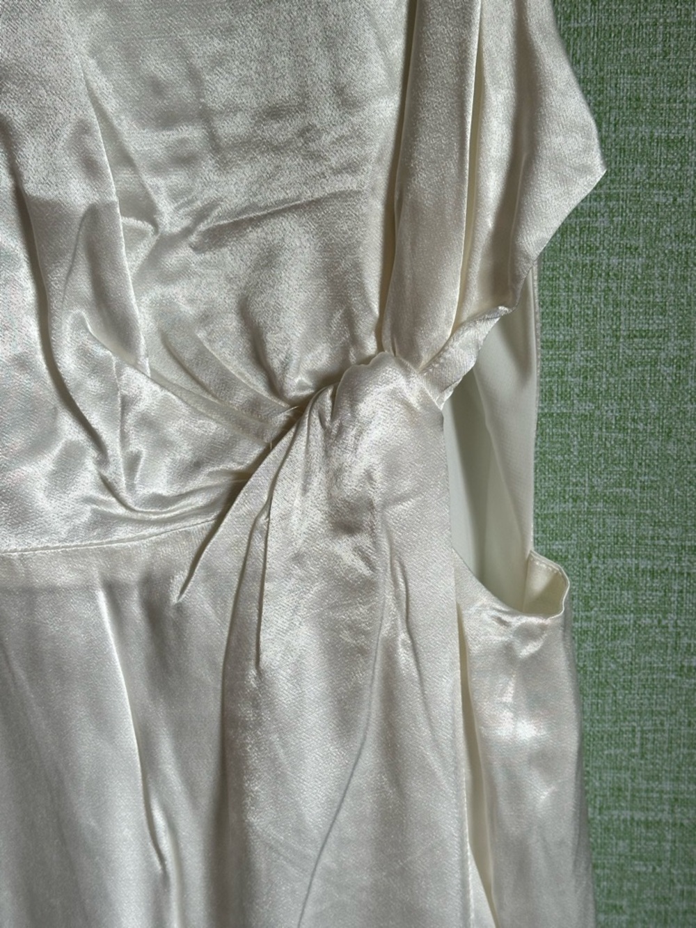 For Love & Lemons Lucy Satin Backless Cut Out Mini Dress in White, NWT, Size L - Picture 5 of 11